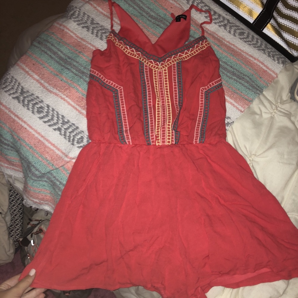 As U Wish brand coral romper size L